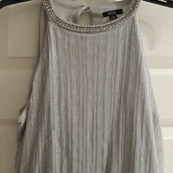 MSK Gray formal gown - Picture 3 of 5